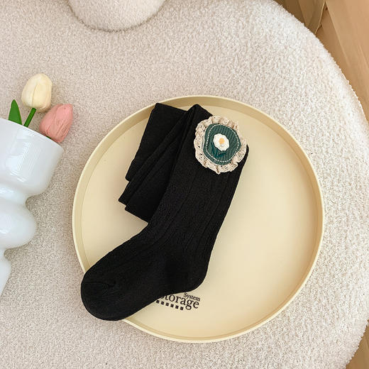 【秋冬新款！儿童连袜裤】纯色设计可开裆，方便穿脱。舒适柔软的面料，儿童打底裤lish 商品图4