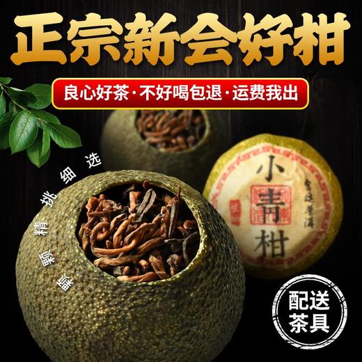 【下单就送茶具！精选小青柑普洱茶】年货新茶小青柑新会生晒小青桔普洱礼盒装桔皮茶叶陈皮茶叶礼盒装送礼长辈带茶具 节日送礼物优选-觅食坊健康伴手礼 商品图0