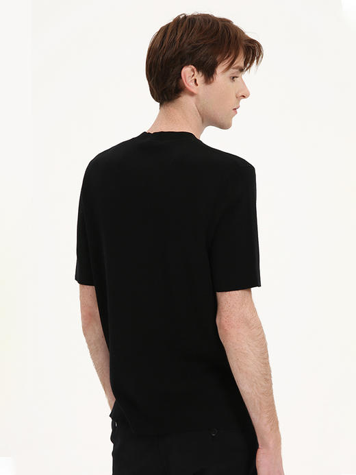 callisto璀璨黑全羊毛针织短袖
 FSKWS002C BK 商品图2