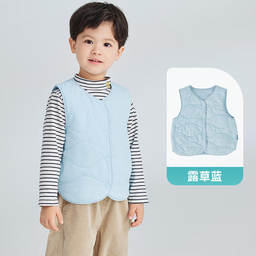 ibaby×outlast太空科技恒温防水宇航绒轻薄儿童马甲 婴幼儿棉背心秋冬外出内搭 商品图4