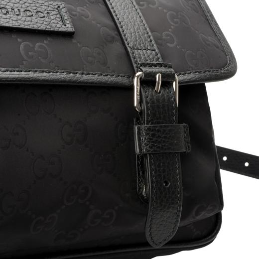 Gucci 小号男士经典印花翻盖休闲邮差包 商品图7