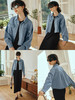 OLrain欧芮儿牛仔短外套女初秋2023新款气质宽松别致vintage上衣 商品缩略图1