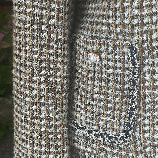 圣三利女装  气质优雅粗纺箱型外套SL121A23 商品图4