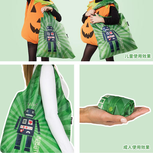 澳洲Envirosax 包袋机器人春卷包可折叠环保袋中号 EK.B12 商品图2