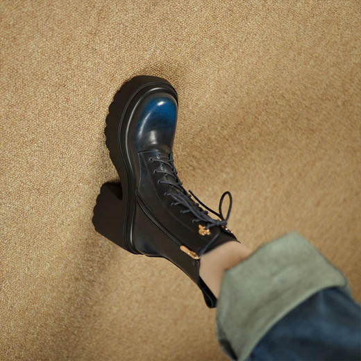 时尚个性，厚底防水台高跟绑带短靴YS-CA2963 商品图3