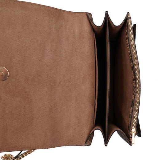 Coach 奥莱款小号女士PVC配皮单肩斜挎链条包 商品图5