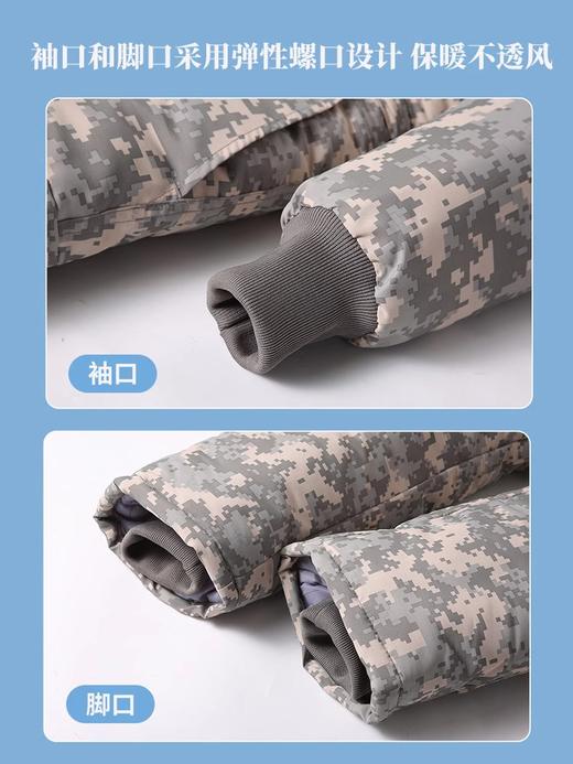 连体工作服男加厚棉服冬季防泼水连体工装钓鱼冷库仓库防寒工服 商品图4