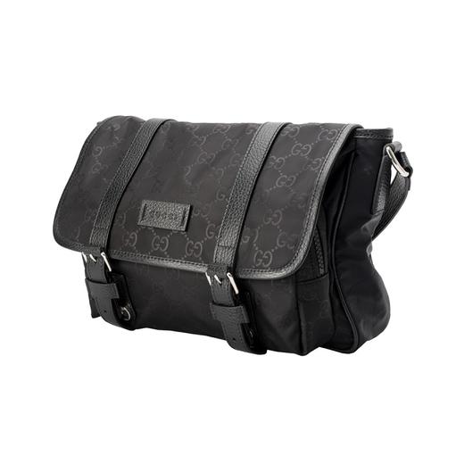 Gucci 小号男士经典印花翻盖休闲邮差包 商品图1