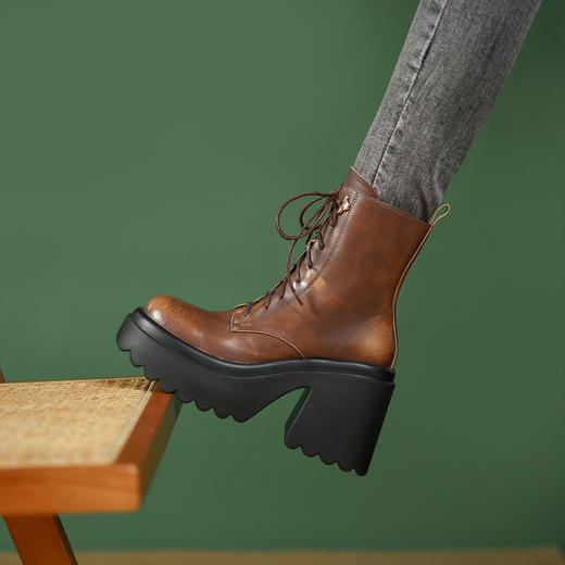 时尚个性，厚底防水台高跟绑带短靴YS-CA2963 商品图5