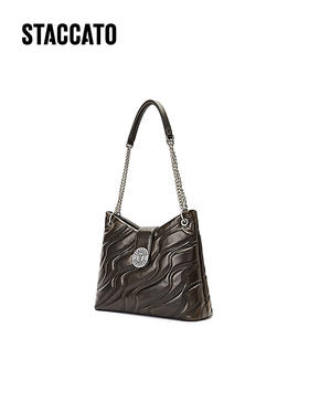 【2F】思加图2023秋季新款星河流沙托特包大容量链条单肩斜挎包X3004CX3