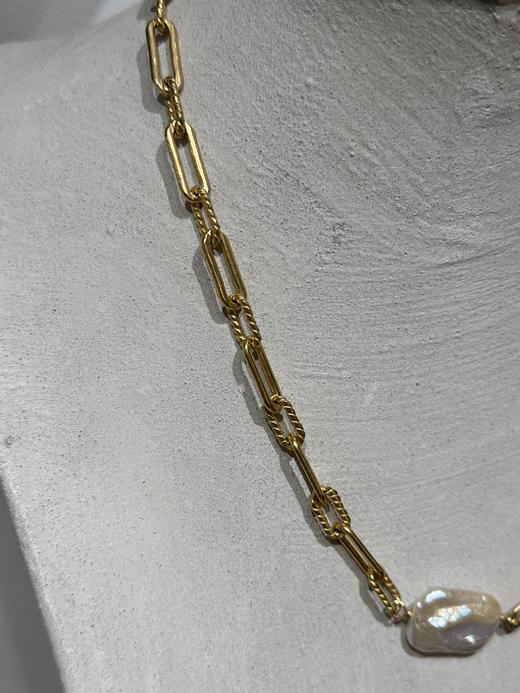 Gisel B. 方糖型巴洛克珍珠颈链 商品图2