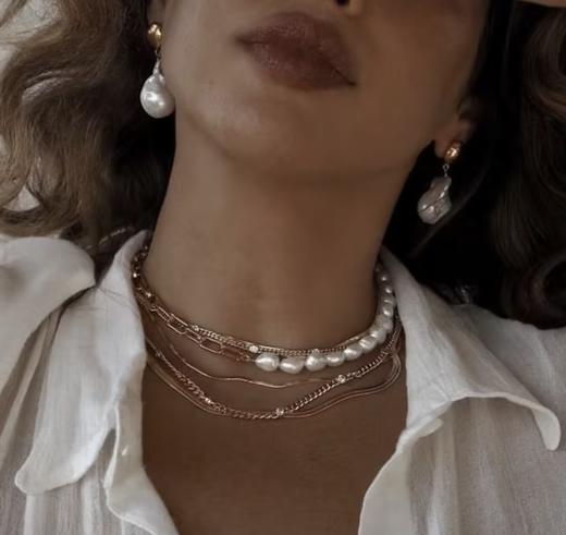 北京仓｜Lili Claspe-Small Reggie-小号 金色 蛇骨链 项链［美国设计师］ 商品图5