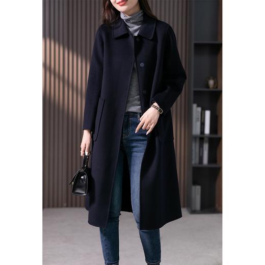 【2023新款】气质双面羊绒大衣女2023秋冬新款韩版中长款羊毛呢子外套高端 商品图2