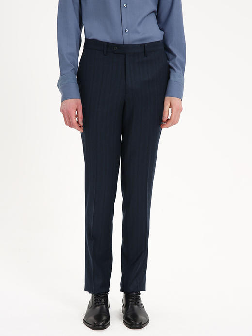 callisto藏青羊毛羊绒混纺西裤 FSBWP028C NA 商品图0