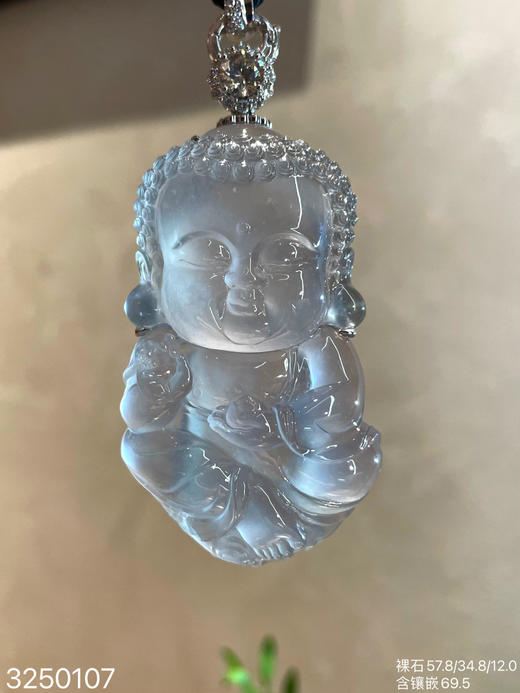 玻璃种太子佛素件【3250107】具体价格微信咨询 商品图0