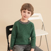 mettekids男童毛衣秋冬新款儿童加厚针织衫中大童休闲绿色童装 商品缩略图1