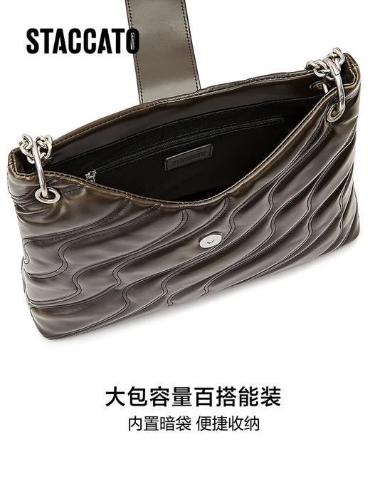 【2F】思加图2023秋季新款星河流沙托特包大容量链条单肩斜挎包X3004CX3 商品图3