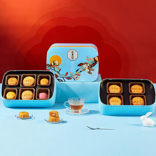 【鲜品屋】-鲜品欣月月饼礼盒1.015kg 商品图1