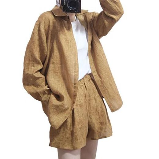 裁缝学苑AQ193 女装棉麻长袖衬衫纸样阔腿裤短裤装做衣服打版裁图 商品图5