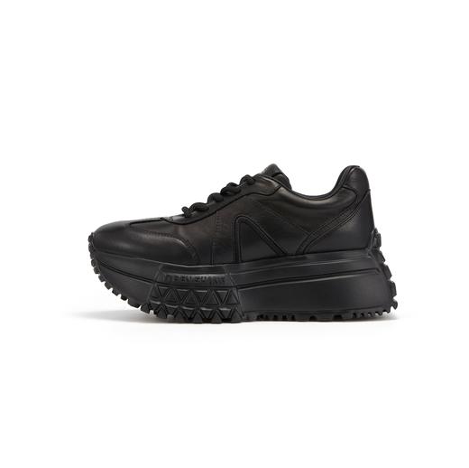 westory2023年秋季新款厚底高跟平跟舒适百搭纯色老爹鞋W23CM73971 商品图3