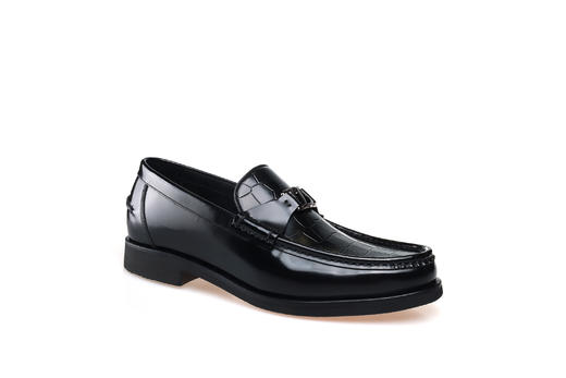 豪麟名鞋都彭男鞋牛皮革商务鞋E32245425黑色 商品图0