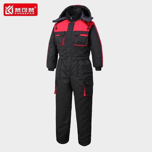 防寒连体工作服棉服套装加厚棉衣冷库钓鱼仓库棉袄防泼水保暖工装 商品图3