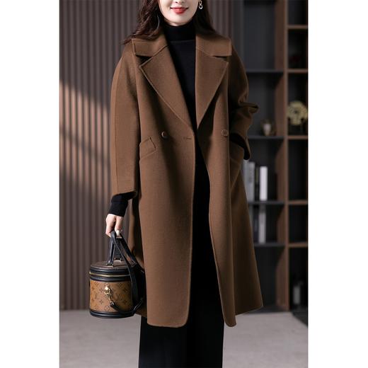 【2023新款】复古高级感双面羊绒大衣女2023秋冬新款韩版过膝羊毛呢子外套 商品图3