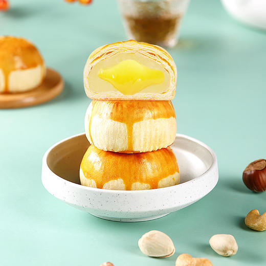 【鲜品屋】-苏式豆乳芝士流心月饼礼盒480g 商品图4