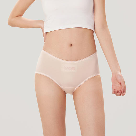 都市丽人功能系列棉质生理裤中腰平角女士内裤LK38A6 商品图1