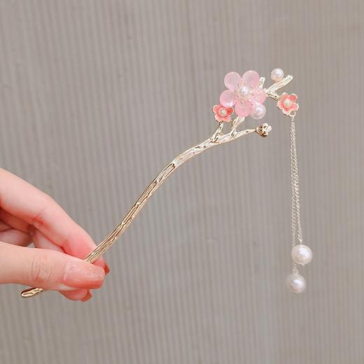 宫灯发光发簪古风步摇风铃簪子古典后脑勺灯笼盘发发钗高级感发饰 商品图10