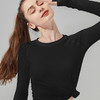 Leorrey乐拉运动长袖女显瘦透气健身上衣修身跑步训练休闲T恤套头衫 商品缩略图5