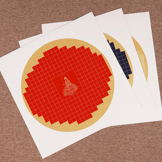 【庆学堂】33*33心经卡纸 粉彩宣纸抄写卡纸 带格子 加厚 商品图3