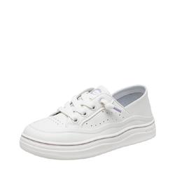 千百度休闲小白鞋秋季运动板鞋女舒适两穿平底百搭跑步鞋A23466501