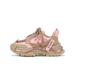 westory2023年秋季新款厚底高跟平跟舒适百搭拼色老爹鞋W23CM7375113