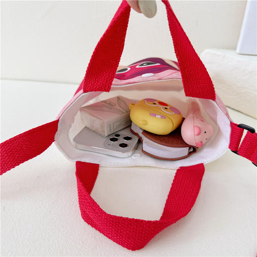 【多款可选！草莓熊包包】2023新款，春夏百搭帆布包，儿童单肩包手提袋可爱休闲包lish 商品图2