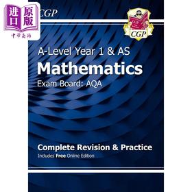【中商原版】英国CGP AS-Level Maths AQA Complete Revision & Practice (with Online Edition)