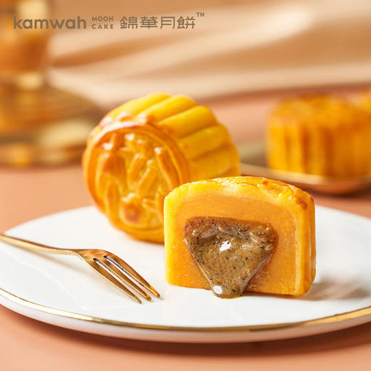 【香港锦华】-锦华黑松露流心奶黄月饼礼盒480g 商品图4