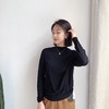 纯色净版修身半高领针织衫 商品缩略图1