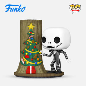 Funko POP! Deluxe 动画迪士尼圣诞夜惊魂30周年骷髅杰克与圣诞节城门手办摆件 72310