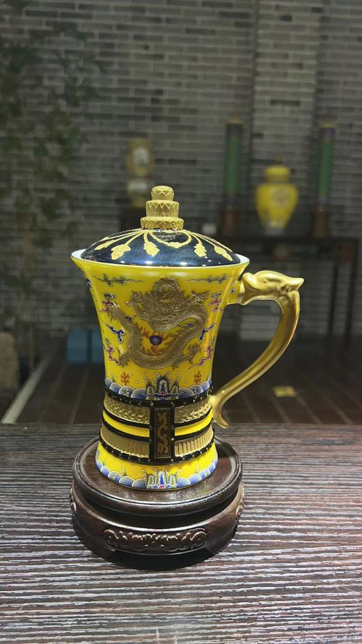 黄地描金帝王杯 商品图0