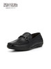 西村名物2023秋季新品软底牛皮豆豆鞋休闲软皮鞋通勤一脚蹬X13CW34631 商品缩略图1