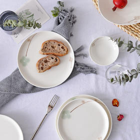 岁月静好系列餐具 调羹/碗/碟/盘/杯碟组/套装