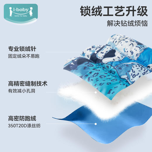 【断码清仓】i-baby云感儿童羽绒服 冬季轻暖外出婴幼儿加厚保暖服白鹅绒服10GG39224008（12.1-12.31实付399赠送i-baby手拎包） 商品图3