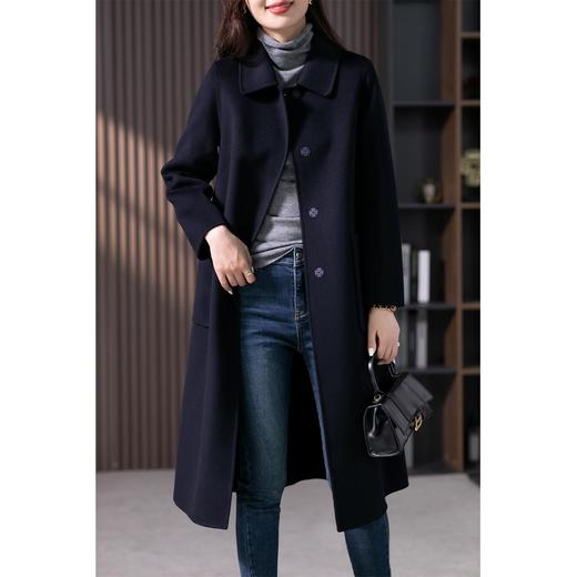 【2023新款】气质双面羊绒大衣女2023秋冬新款韩版中长款羊毛呢子外套高端 商品图1