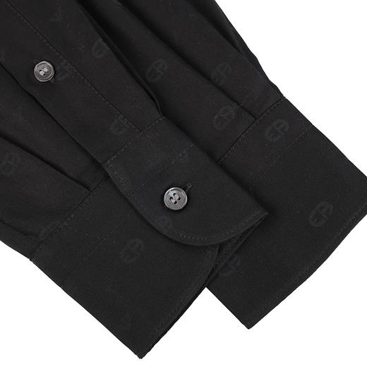 【超惠秒】Emporio Armani 男士刺绣EA 飞鹰暗纹logo舒适全棉休闲长袖衬衣 10956 商品图3