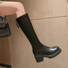 ZHR2023年秋季新款显瘦甜酷厚底长筒靴女百搭时尚韩版长筒靴 商品缩略图2