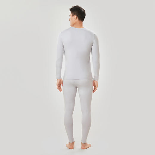 都市丽人都市锋尚轻暖保暖内衣男5至15度适穿牛奶丝单面保暖衣薄款套装秋衣秋裤FW3AA2 商品图3