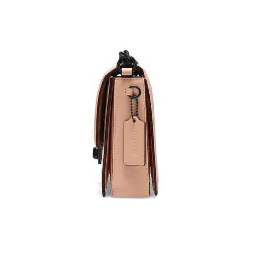 COACH 专柜款女士皮质单肩斜挎链条包 商品图2