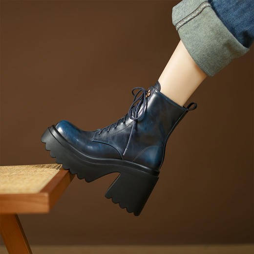 时尚个性，厚底防水台高跟绑带短靴YS-CA2963 商品图4