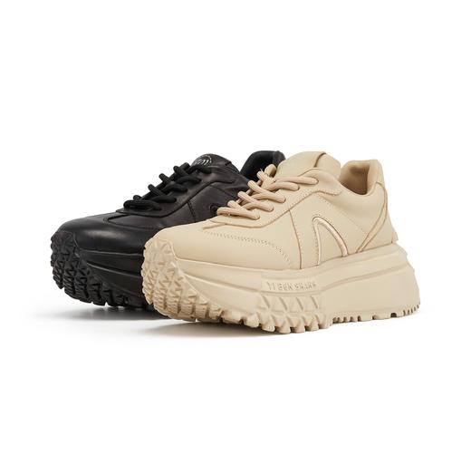 westory2023年秋季新款厚底高跟平跟舒适百搭纯色老爹鞋W23CM73971 商品图1